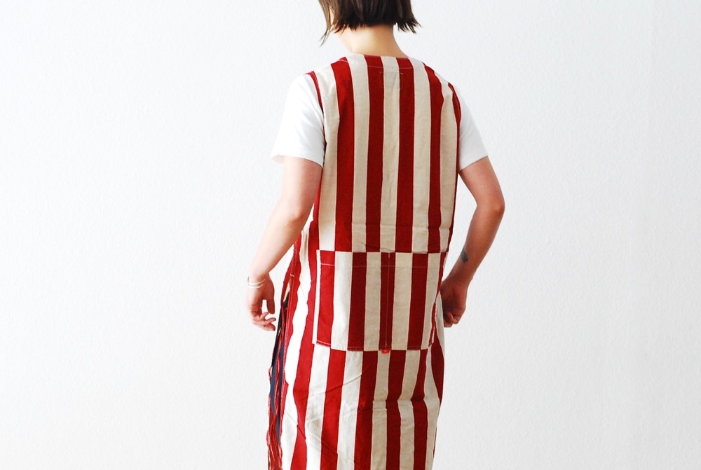 itten.(���åƥ�) ��itten 11 H vest long - Cotton Linen Stripe-��