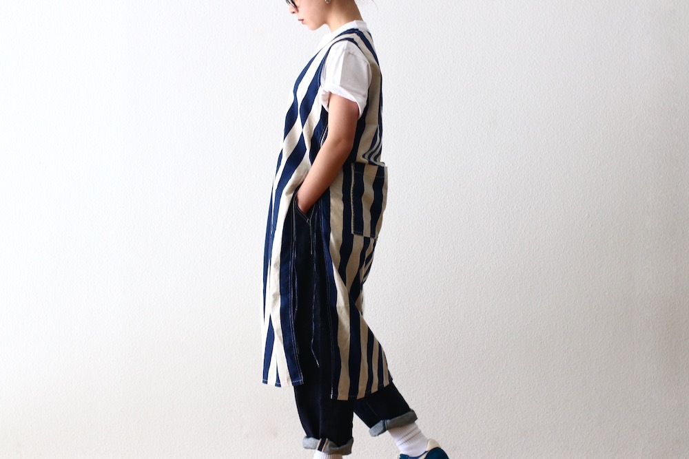itten.(���åƥ�) ��itten 11 H vest long - Cotton Linen Stripe-��