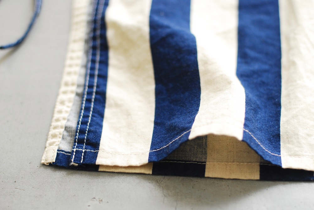 itten.(���åƥ�) ��itten 11 H vest long - Cotton Linen Stripe-��