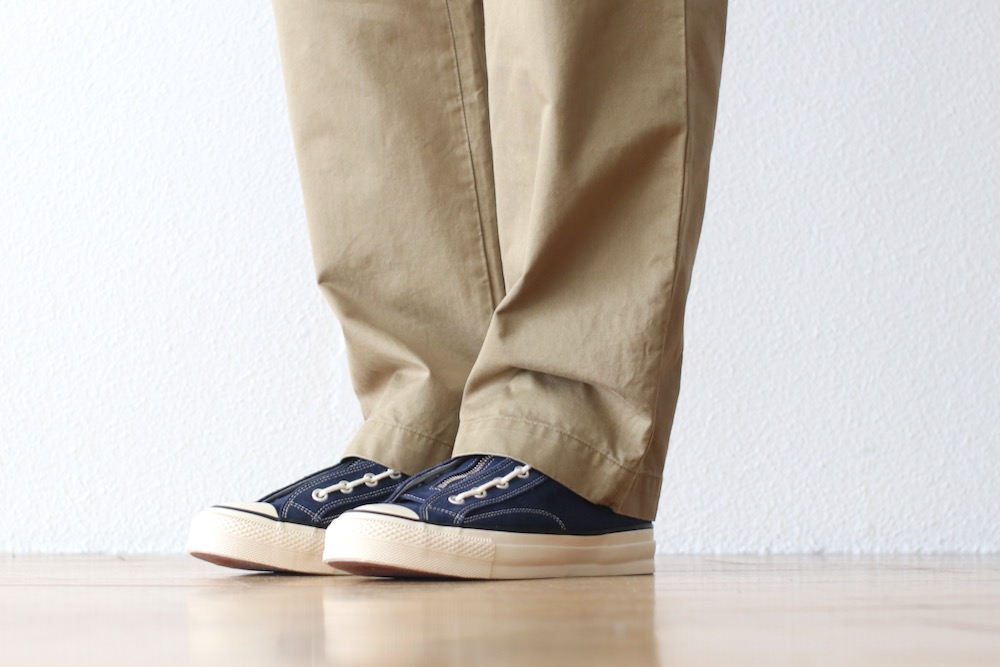 エンド　アンド　ミーンズ ENDS and MEANS エンズアンドミーンズ｜Grandpa 2tuck trousers ブラウン