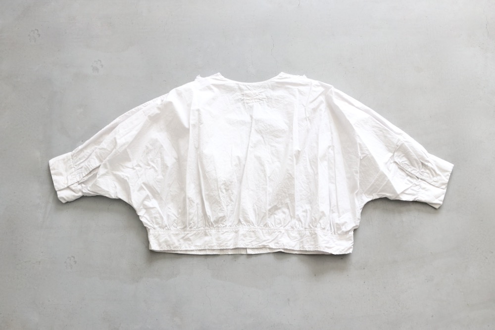 ��WOMEN'S��TOUJOURS�ʥȥ����塼�ˡ�Natural Garment Dyed Fringe Lace Bolero Shirt - WRINKLE COTTON PAPER CLOTH"