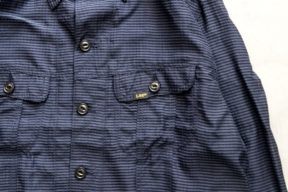 ��limited��SEVEN BY SEVEN �� Lee (���֥�Х����֥� �� �꡼) "SHEER COWBOY JACKET ��Gingham Check Indian fabric��"