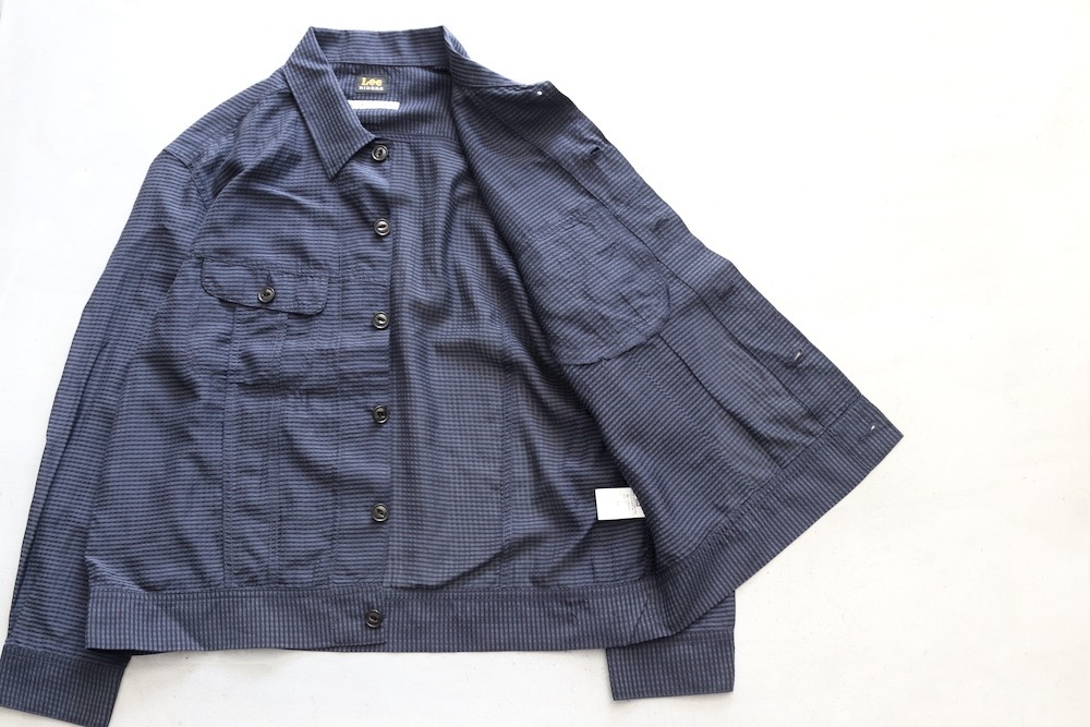��limited��SEVEN BY SEVEN �� Lee (���֥�Х����֥� �� �꡼) "SHEER COWBOY JACKET ��Gingham Check Indian fabric��"