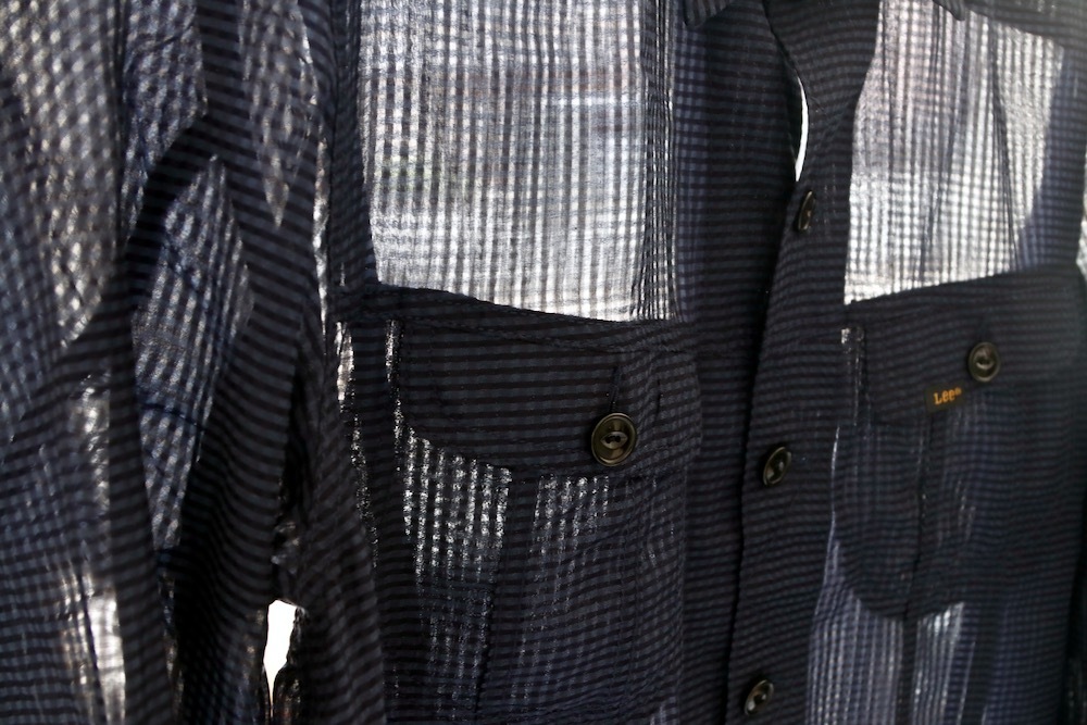 ��limited��SEVEN BY SEVEN �� Lee (���֥�Х����֥� �� �꡼) "SHEER COWBOY JACKET ��Gingham Check Indian fabric��"