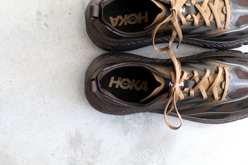 HOKA(�ۥ�) "U MAFATE SPEED 4 LITE -TREE BARK / CASTIRON-" 
