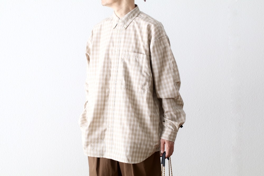 DAIWA PIER39(������ �ԥ������ƥ����ʥ���) "TECH BUTTON DOWN SHIRT L/S GREN PLAID"