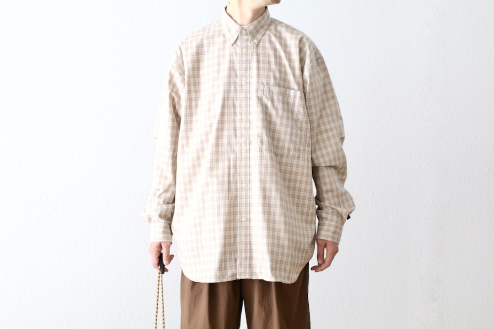 DAIWA PIER39(������ �ԥ������ƥ����ʥ���) "TECH BUTTON DOWN SHIRT L/S GREN PLAID"