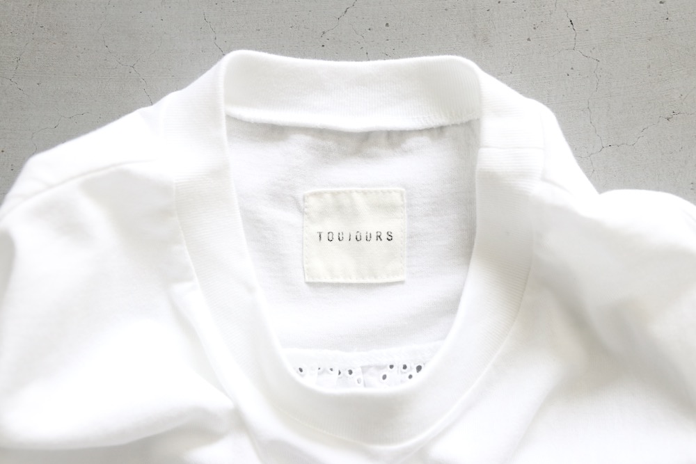 ��WOMEN'S��TOUJOURS�ʥȥ����塼�ˡ�Combination T-shirt -CUTWORK EMBROIDERY COTTON CLOTH-��