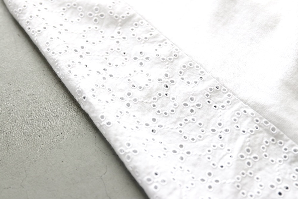 ��WOMEN'S��TOUJOURS�ʥȥ����塼�ˡ�Combination T-shirt -CUTWORK EMBROIDERY COTTON CLOTH-��