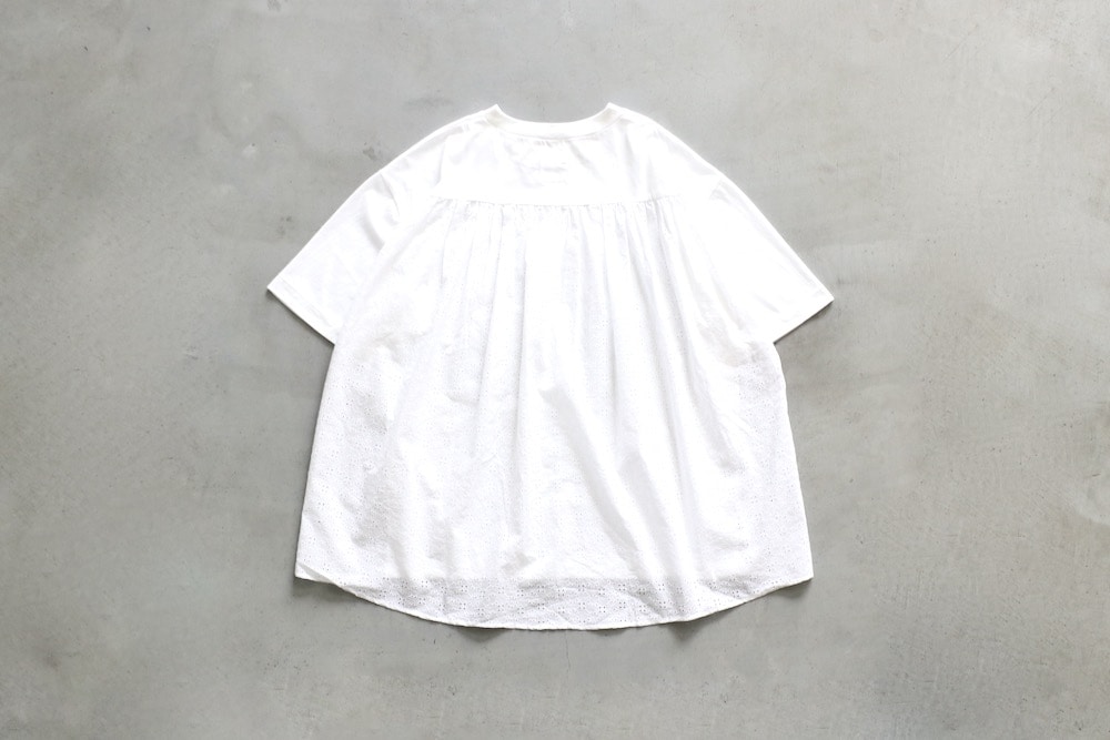 ��WOMEN'S��TOUJOURS�ʥȥ����塼�ˡ�Combination T-shirt -CUTWORK EMBROIDERY COTTON CLOTH-��