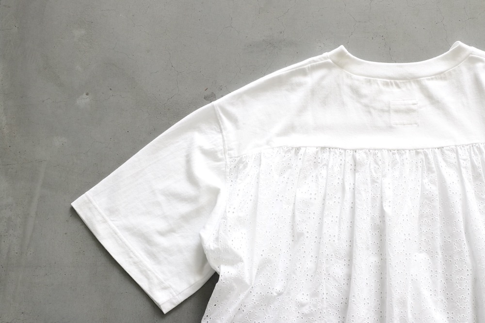 ��WOMEN'S��TOUJOURS�ʥȥ����塼�ˡ�Combination T-shirt -CUTWORK EMBROIDERY COTTON CLOTH-��