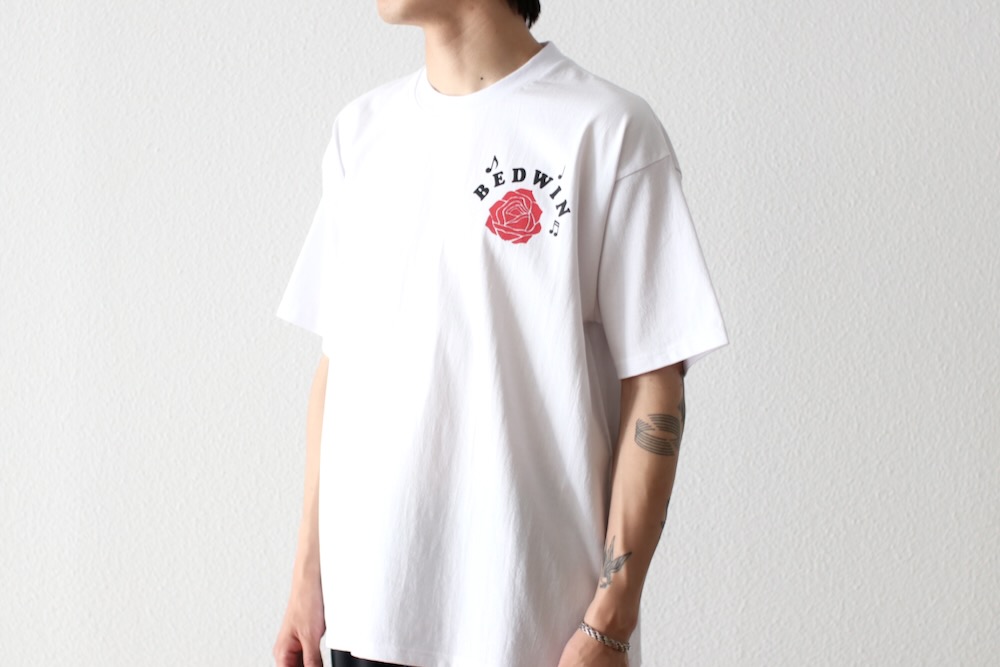 BEDWIN & THE HEARTBREAKERS�ʥ٥ɥ����󥢥�ɥ��ϡ��ȥ֥쥤��������"S/S PRINTED TEE "NICHOLSON""