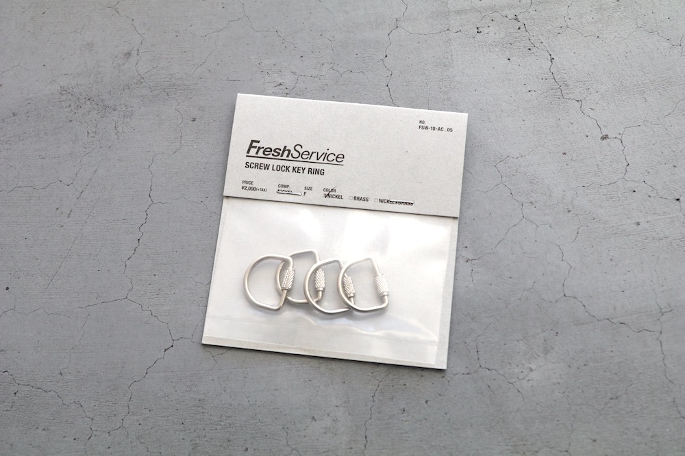 FreshService(�ե�å��奵���ӥ�)"SCREW LOCK KEY RING"
