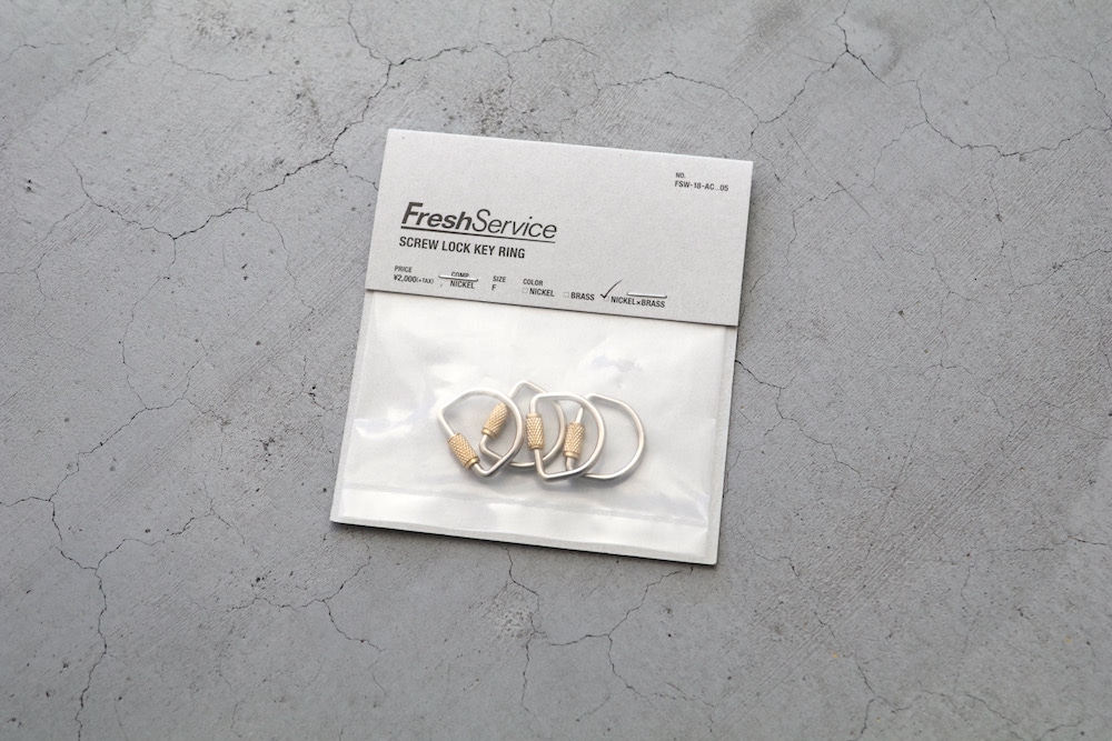 FreshService(�ե�å��奵���ӥ�)"SCREW LOCK KEY RING"