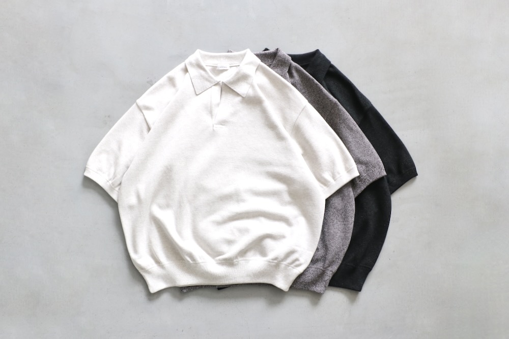トップス crepuscule Co/ra moss stitch skipper crepuscule - 【残り一点】CO/RA Moss Stitch Skipper | ACRMTSM