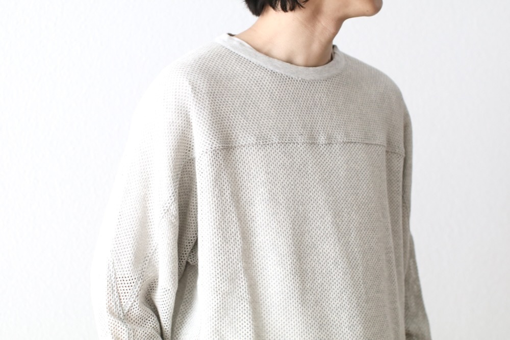 SEVEN BY SEVEN (���֥�Х����֥�) "FOOTBALL KNIT TEE��L/S ��Cotton mesh��"