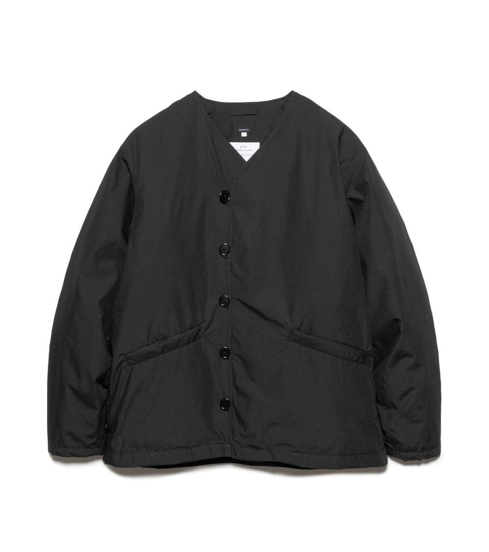 ◆極美品◆3万◆アマカ◆メッシュノーカラージャケット◆カーディガン◆黒◆M 先行予約】nanamica(ナナミカ) 