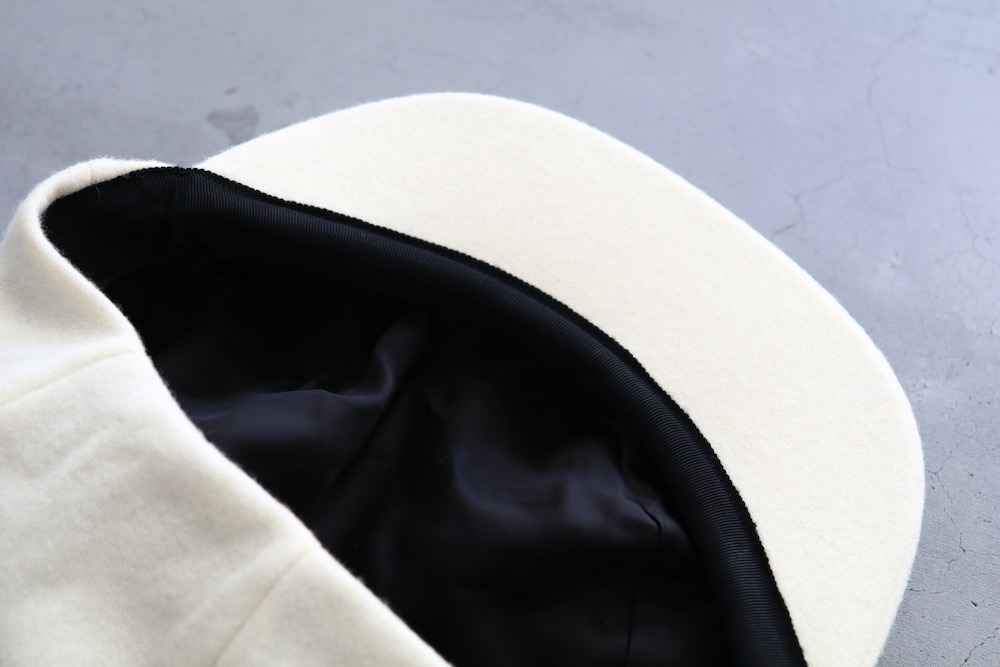 KIJIMA TAKAYUKI( 業) "WOOL MELTON CASQUETTE"