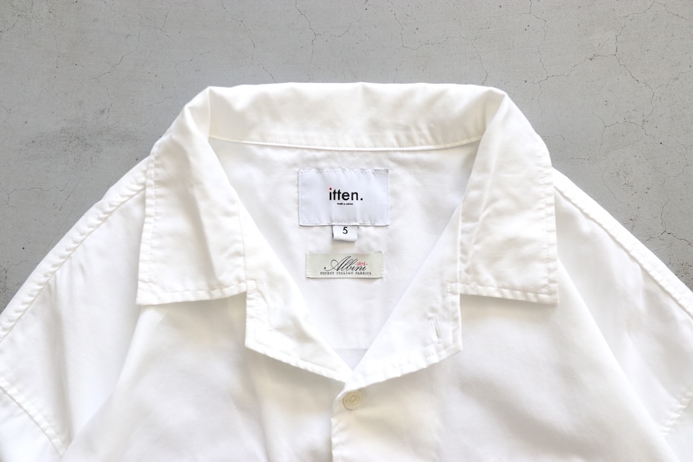 ��unisex��itten.(���åƥ�) "itten 6180 open collar L/S shirts -MicroOxford-"