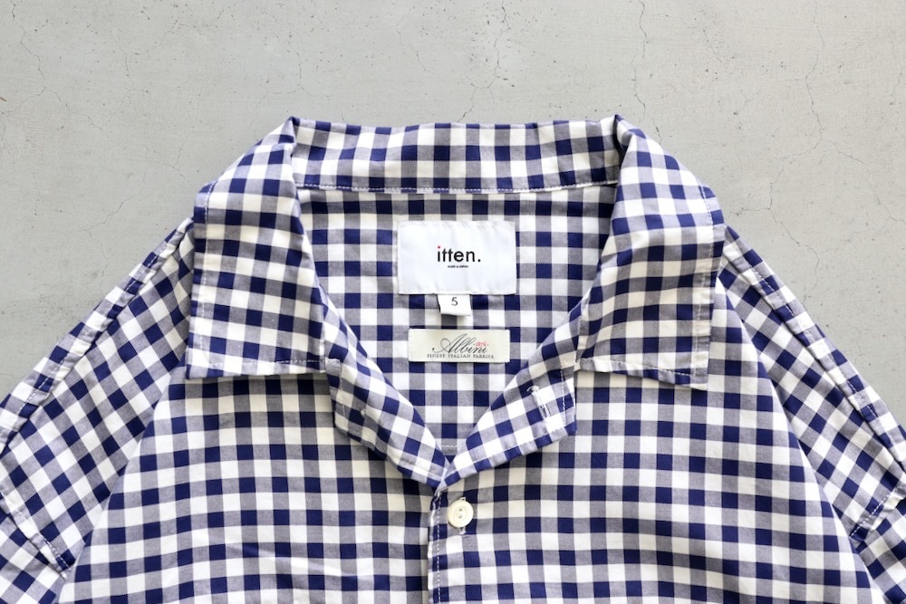 ��unisex��itten.(���åƥ�) "itten 6180 open collar L/S shirts -MicroOxford-"