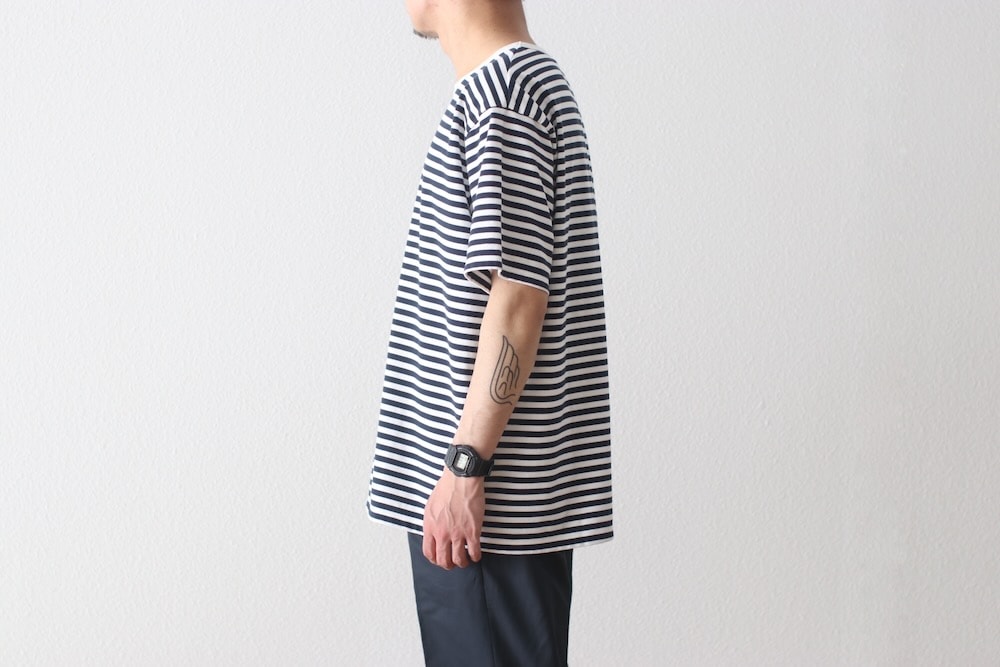 nanamica(ʥʥߥ) "COOLMAX Stripe Jersey Tee"