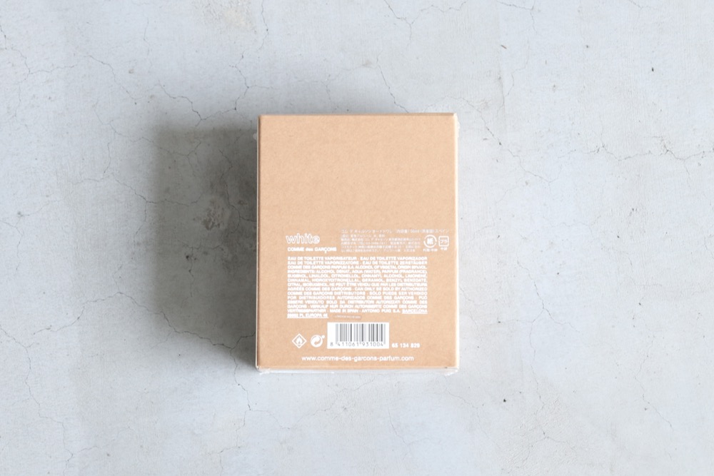 COMME des GARCONS PARFUMS (���� �� ����륽�󡦥ѥ�ե���) "WHITE EAU DE TOILETTE 50ml"
