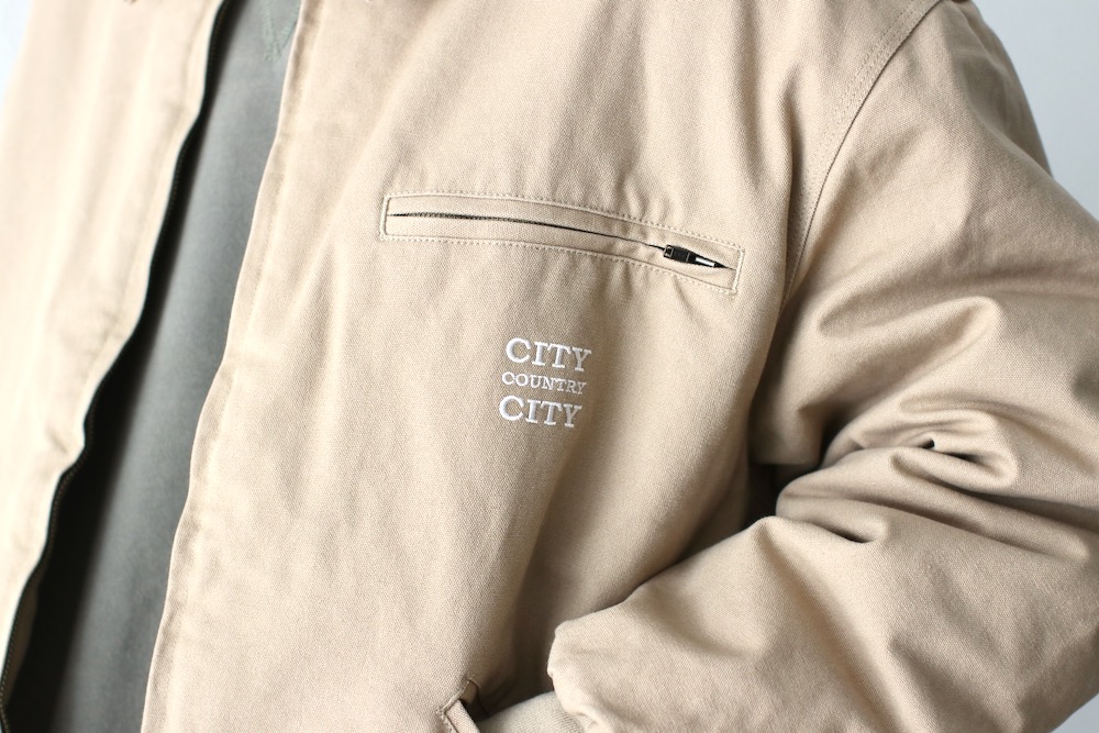 [20% > 30%OFF] CITY COUNTRY CITY (���ƥ��� ����ȥ꡼ ���ƥ���) "CANVAS ZIP UP JACKET"