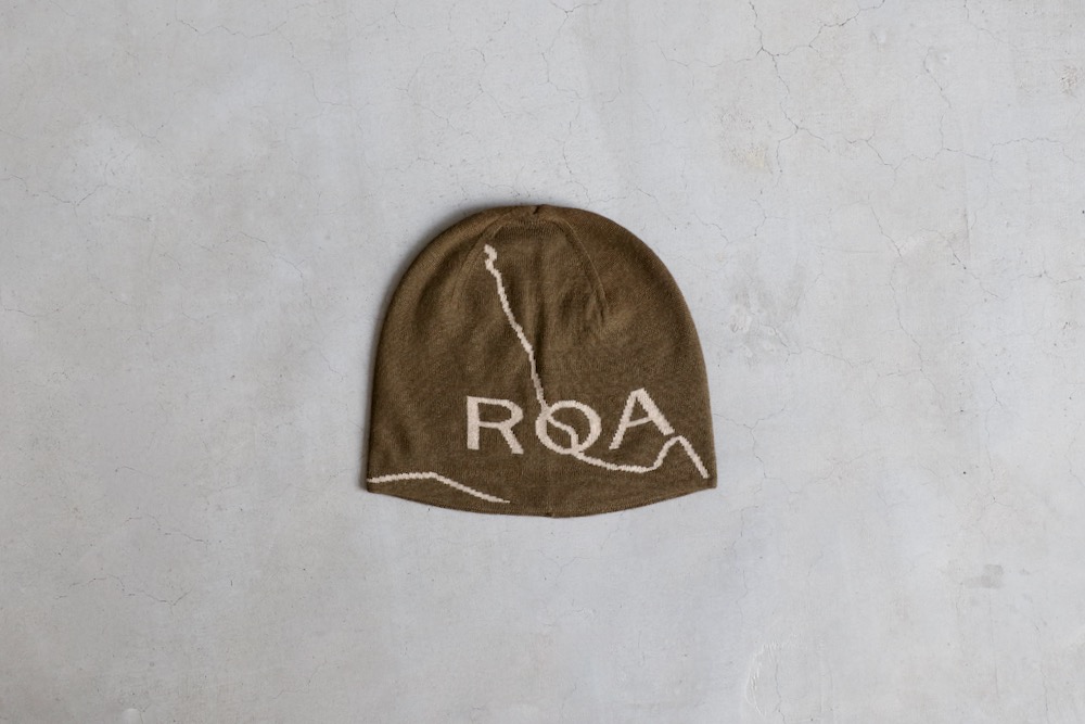 ROA ビーニー　25SS Dark-Brown ROA ニット帽 ニットキャップ ROA / ロア Vortex Beanie メンズ