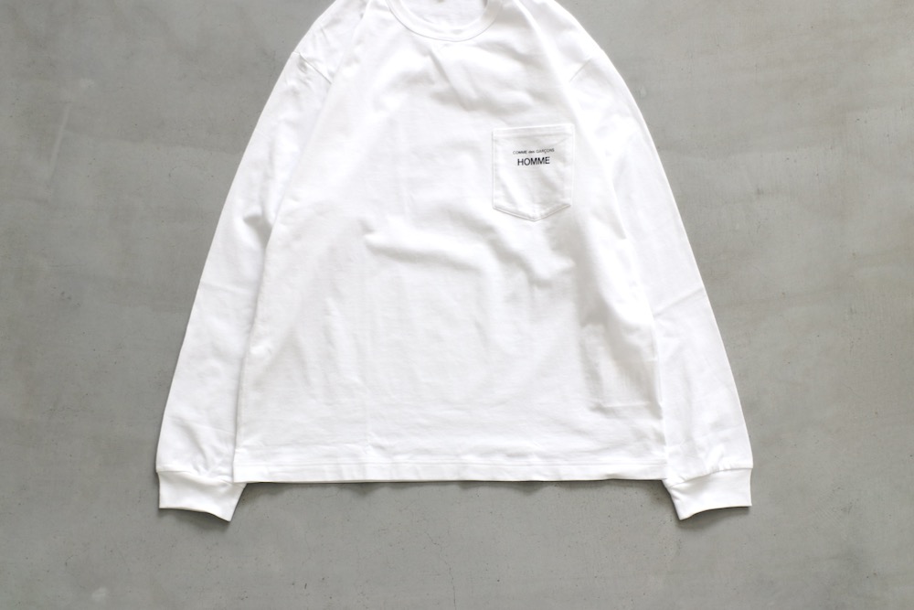 COMME des GARCONS HOMME(  륽󡦥) "ŷʥץ LOGO L/S TEE HP-102-051"
