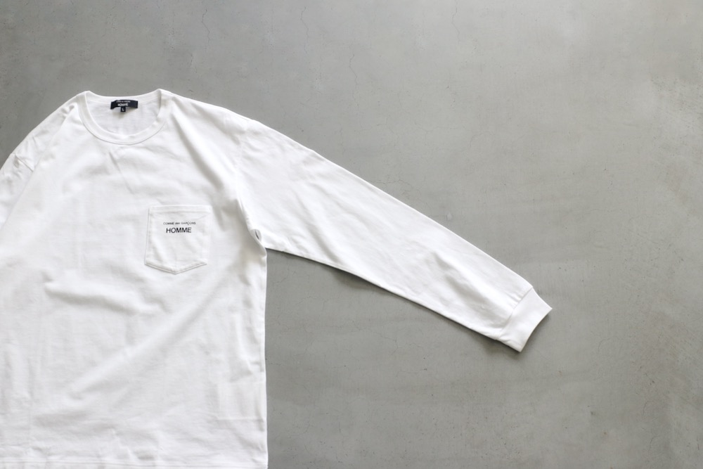 COMME des GARCONS HOMME(  륽󡦥) "ŷʥץ LOGO L/S TEE HP-102-051"