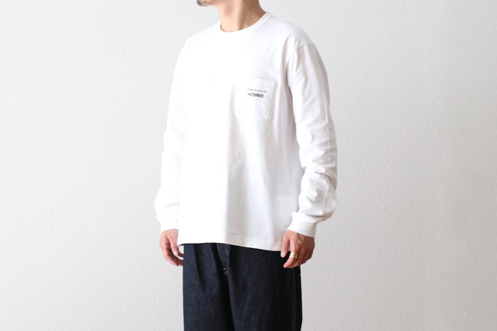 COMME des GARCONS HOMME(  륽󡦥) "ŷʥץ LOGO L/S TEE HP-102-051"
