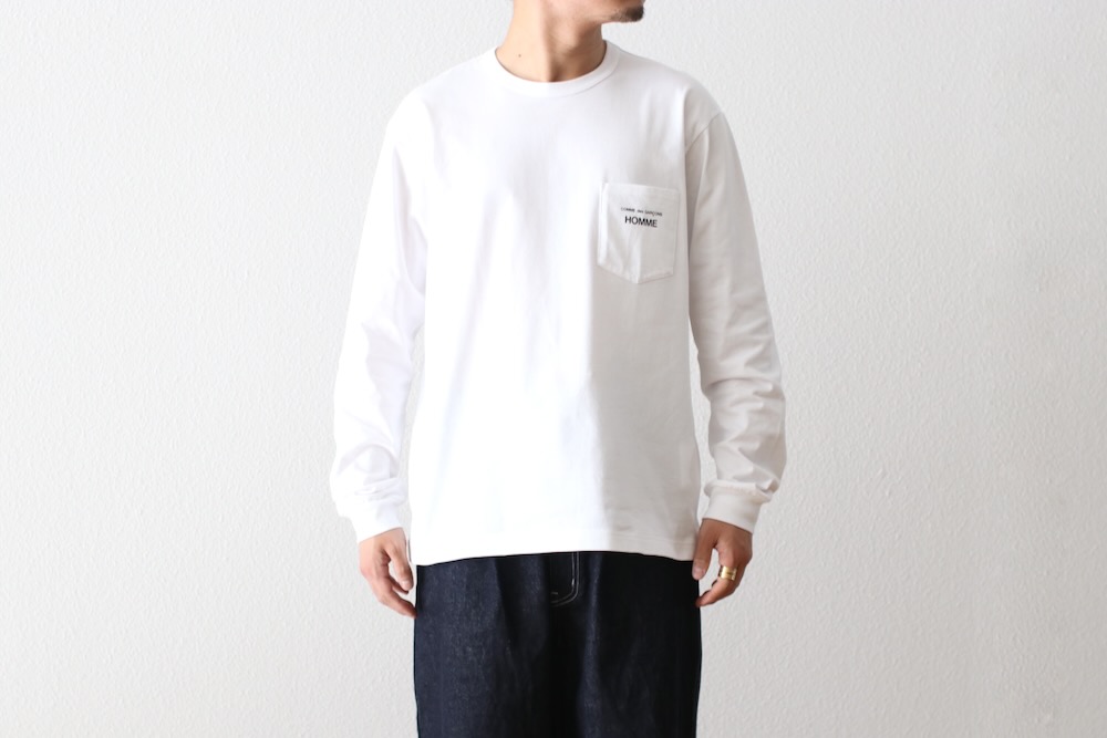 COMME des GARCONS HOMME(  륽󡦥) "ŷʥץ LOGO L/S TEE HP-102-051"