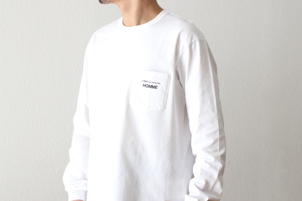 COMME des GARCONS HOMME(  륽󡦥) "ŷʥץ LOGO L/S TEE HP-102-051"