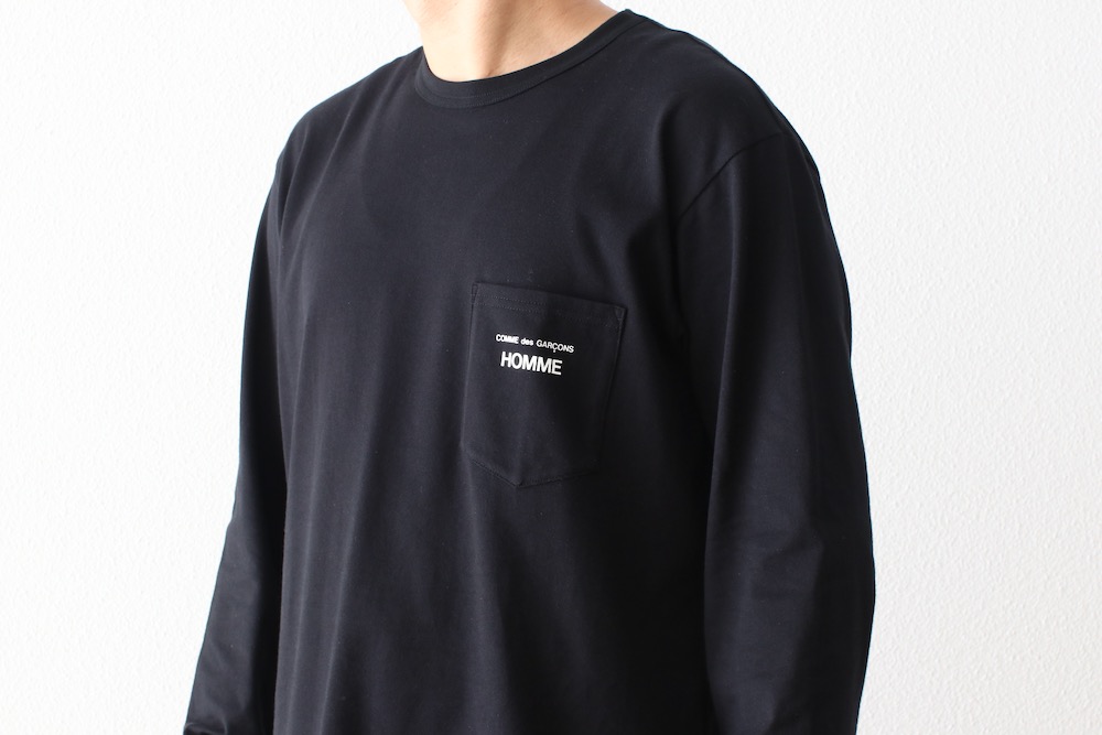 COMME des GARCONS HOMME(  륽󡦥) "ŷʥץ LOGO L/S TEE HP-102-051"