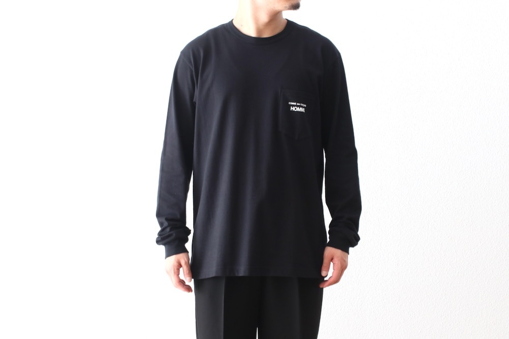 COMME des GARCONS HOMME(  륽󡦥) "ŷʥץ LOGO L/S TEE HP-102-051"