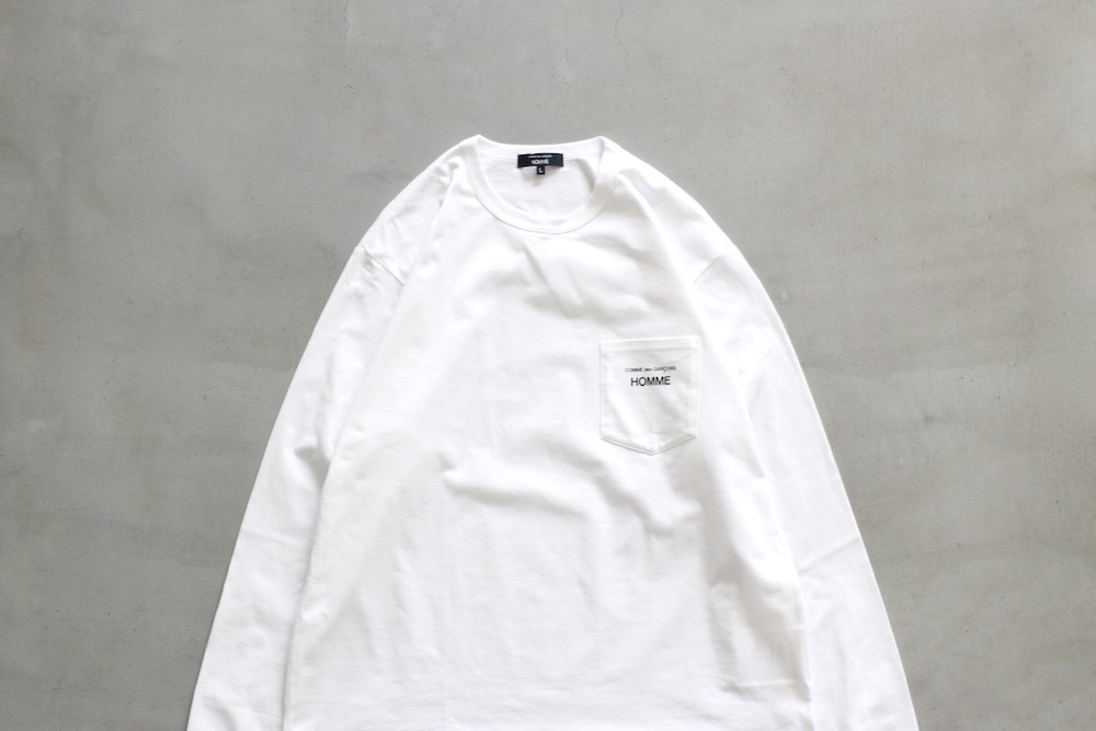 COMME des GARCONS HOMME(  륽󡦥) "ŷʥץ LOGO L/S TEE HP-102-051"