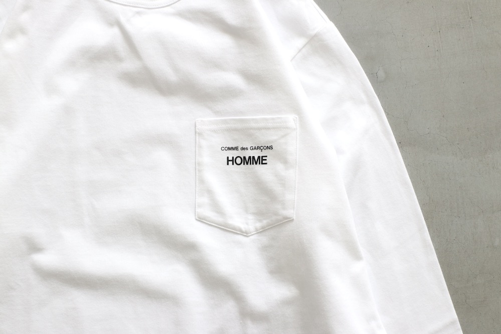 COMME des GARCONS HOMME(  륽󡦥) "ŷʥץ LOGO L/S TEE HP-102-051"