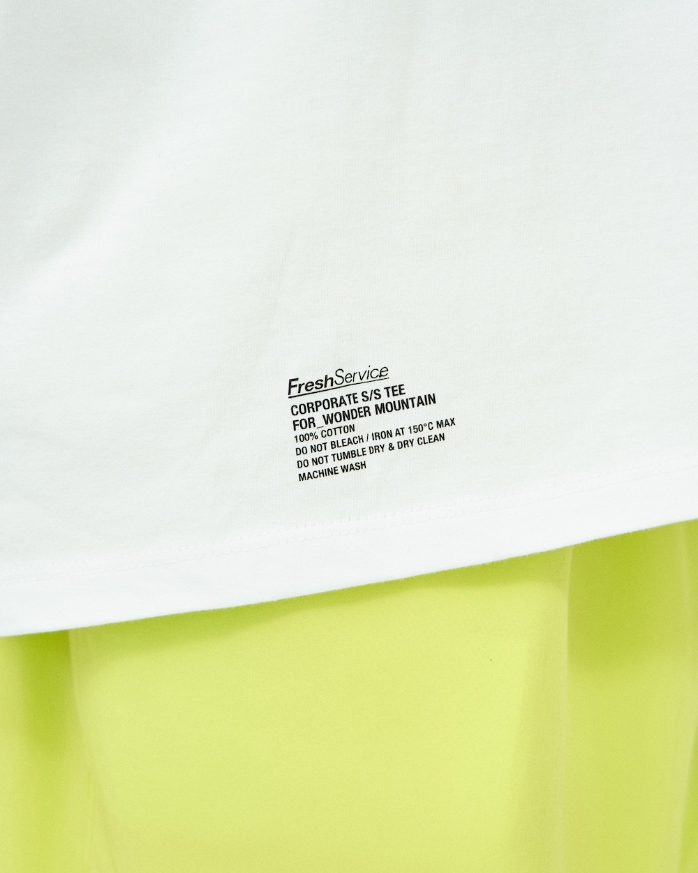 ��EXCLUSIVE / W.M ������FreshService(�ե�å��奵���ӥ�) "2-PACK CORPORATE S/S TEE FOR_WONDERMOUNTAIN -WHITE & BLACK-"