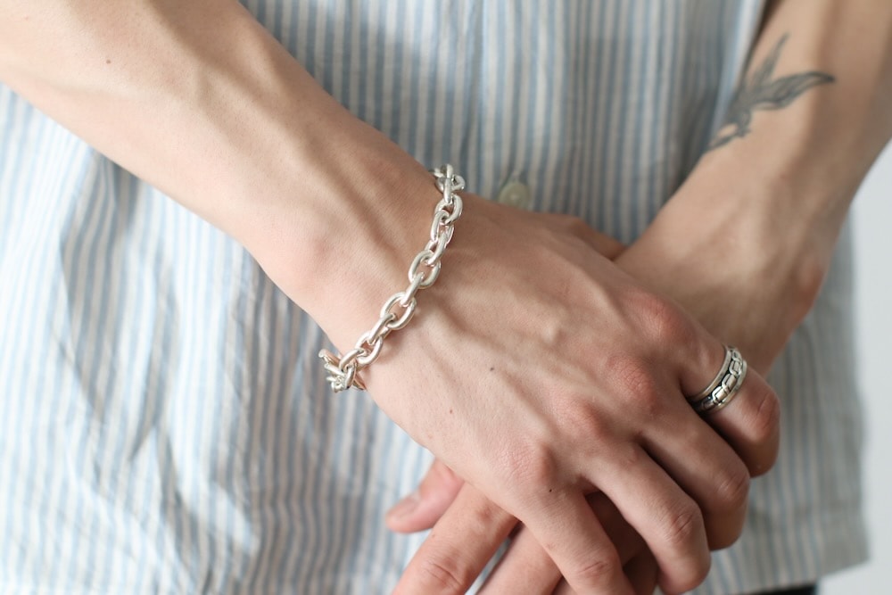 BEDWIN CHAIN BRACELET RIVIERA シルバーブレスレット CHAIN BRACELET 