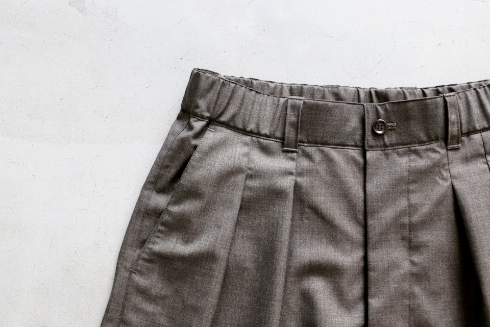 WOMEN'STOUJOURSʥȥ塼ˡ2 In-pleat Shorts - SUPER 120's TROPICAL WOOL CLOTH"