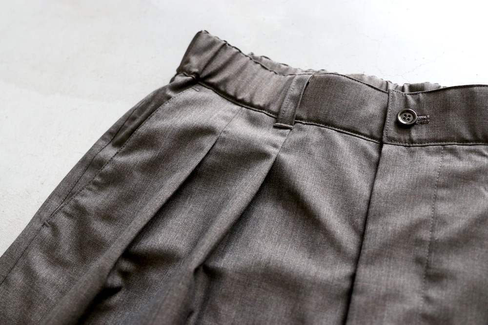 WOMEN'STOUJOURSʥȥ塼ˡ2 In-pleat Shorts - SUPER 120's TROPICAL WOOL CLOTH"