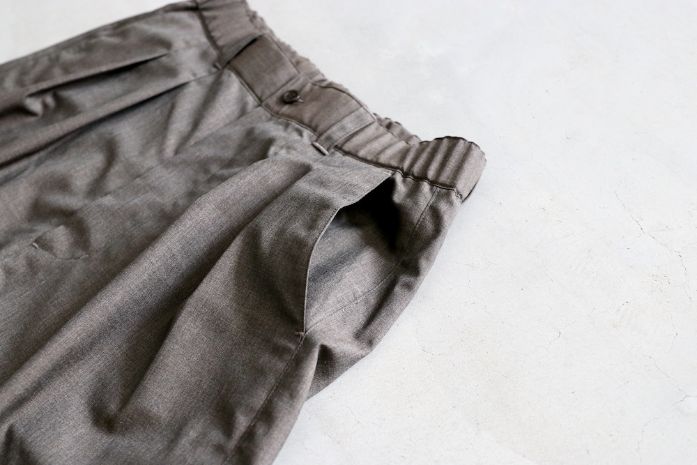 WOMEN'STOUJOURSʥȥ塼ˡ2 In-pleat Shorts - SUPER 120's TROPICAL WOOL CLOTH"
