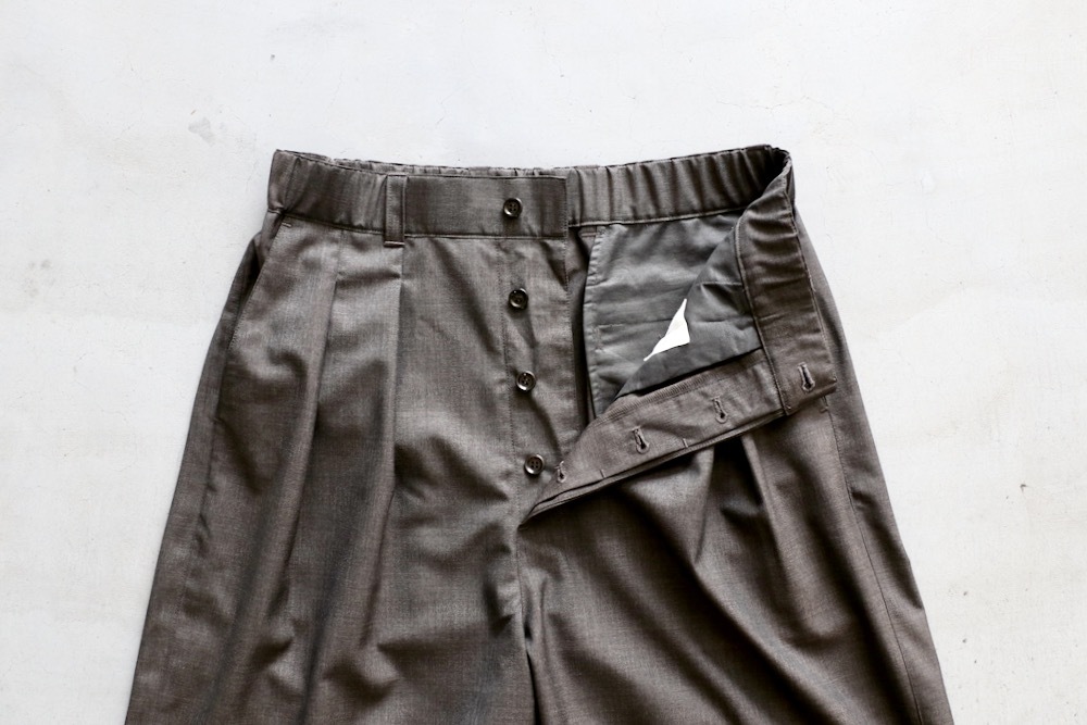 WOMEN'STOUJOURSʥȥ塼ˡ2 In-pleat Shorts - SUPER 120's TROPICAL WOOL CLOTH"