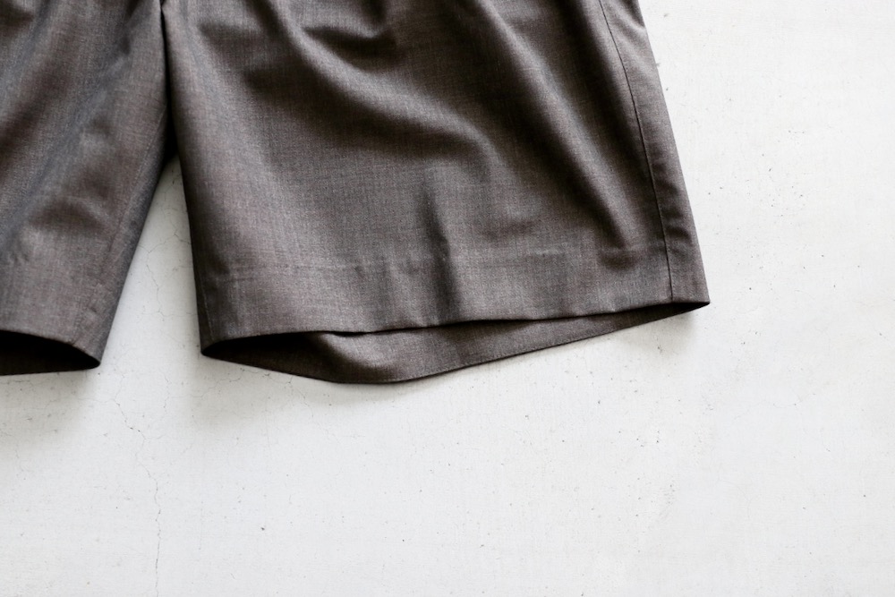 WOMEN'STOUJOURSʥȥ塼ˡ2 In-pleat Shorts - SUPER 120's TROPICAL WOOL CLOTH"