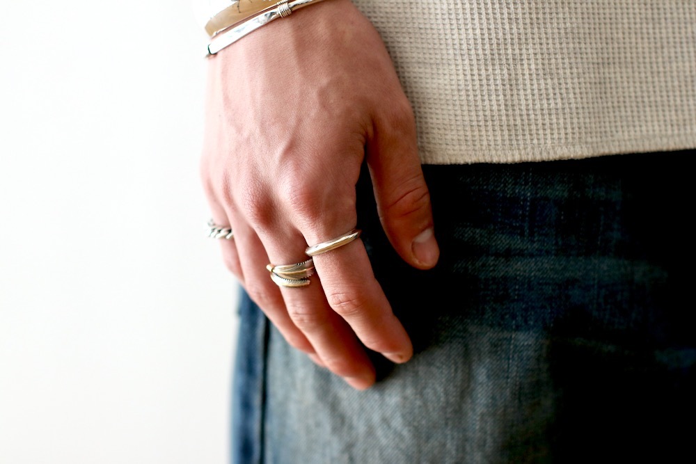 Indian Jewelry (ǥ 奨꡼) "Silver Ring SVRG TA PL -ERICKA NICOLAS BEGAY-"