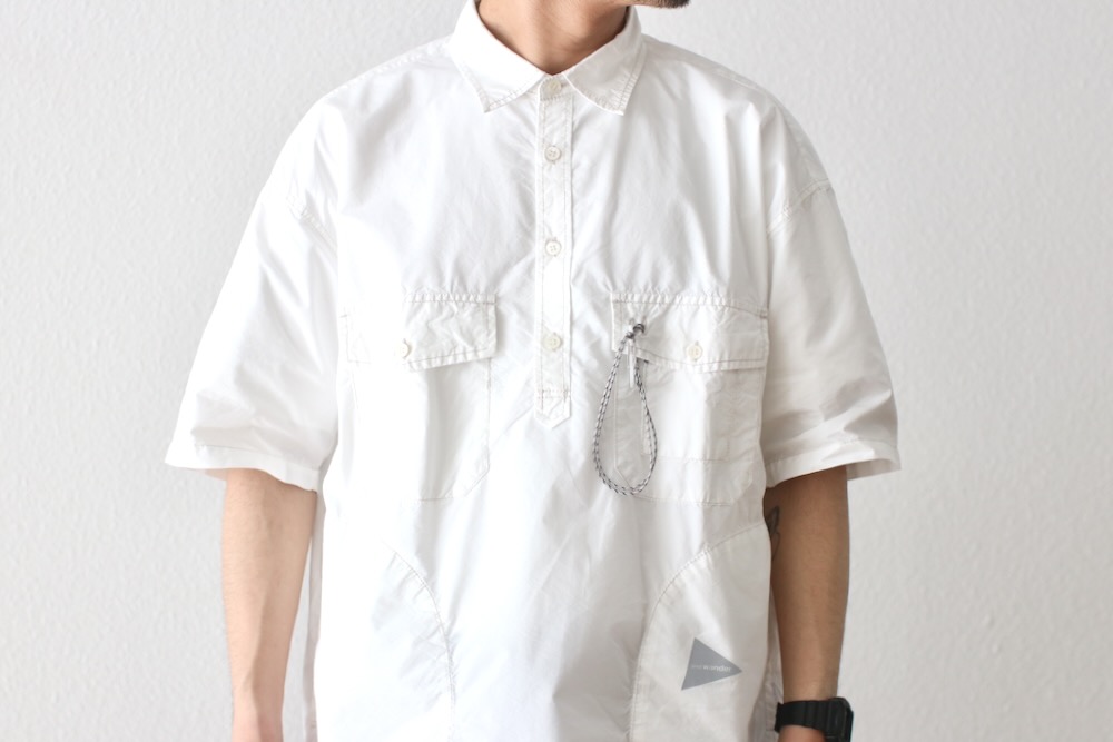 and wander アンドワンダー CORDURA半袖プルオーバーシャツ. and wander アンドワンダー CORDURA半袖プルオーバーシャツ