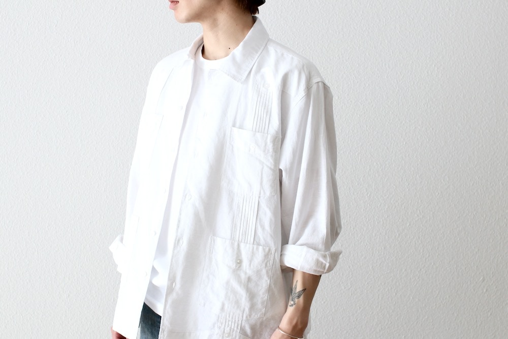 Engineered Garments (���󥸥˥����ɥ�������) "Guayabera Shirt"