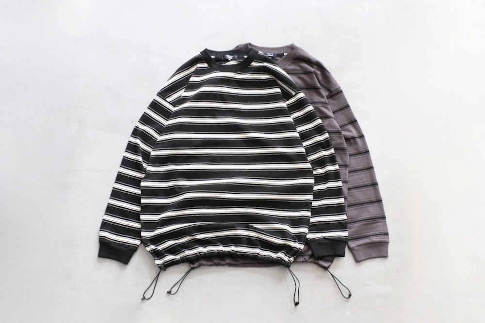 BLACK COMME des GARCONS 特殊加工 ボーダー カットソー COMME des GARCONS HOMME(コム デ ギャルソン・オム) 