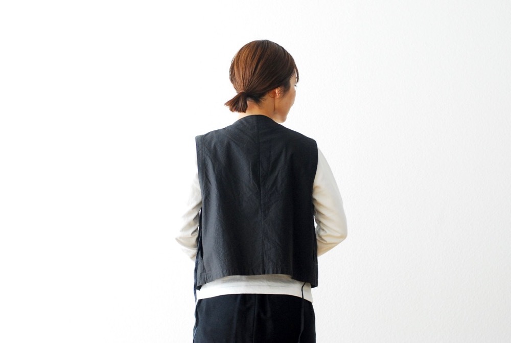WOMEN'S】TOUJOURS（トゥジュー）“String Gilet - COTTON
