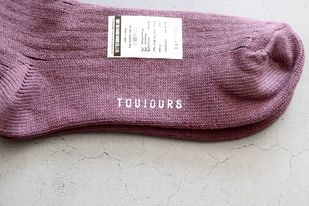 ��WOMEN'S��TOUJOURS�ʥȥ����塼�ˡ�FINE COTTON RIB SOCKS"